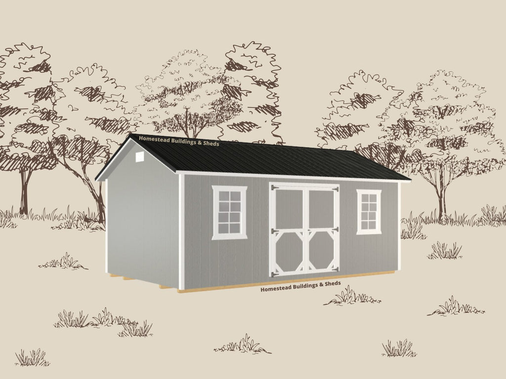 12x20 Deluxe A-Frame: Custom Order - Homestead Buildings & Sheds