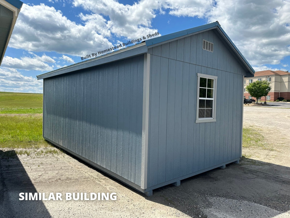 12x20 Deluxe A-Frame with Electrical Stock #PDH25873623 - Homestead Buildings & Sheds