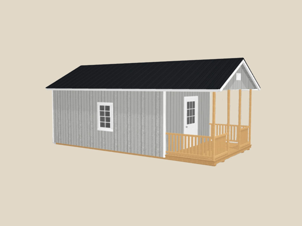 12x24 Deluxe A-Frame Cabin Stock #AADSH26325223 - Homestead Buildings & Sheds