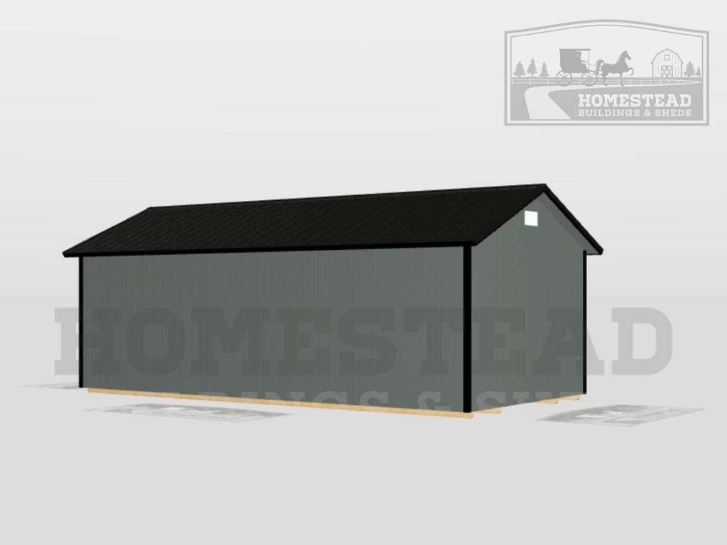 12x24 Deluxe A-Frame Stock #AADSH26104423 - Homestead Buildings & Sheds