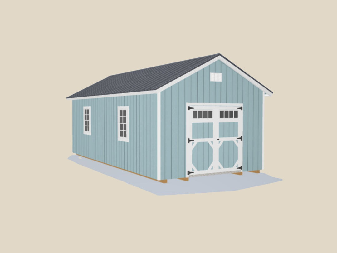12x24 Deluxe A-Frame Stock #PDH25579822 - Homestead Buildings & Sheds