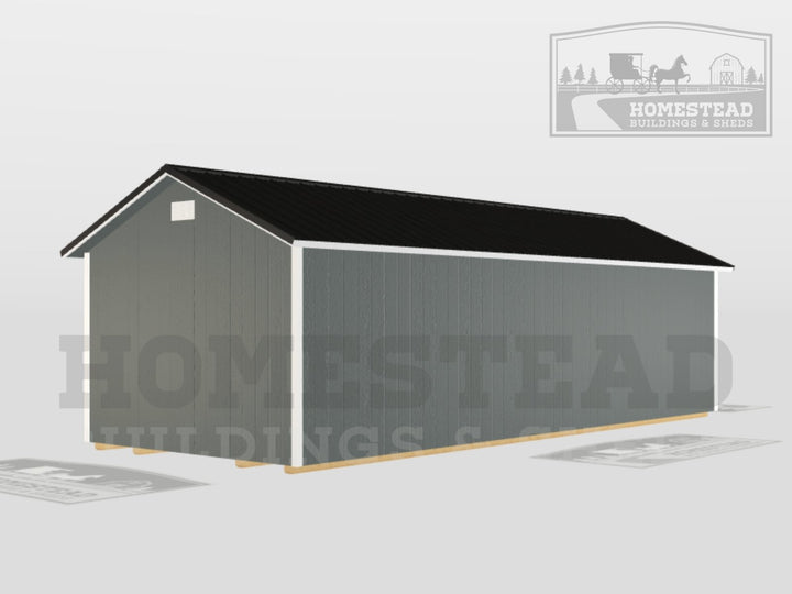 12x28 Deluxe A-Frame Stock #AADSH26107123 - Homestead Buildings & Sheds