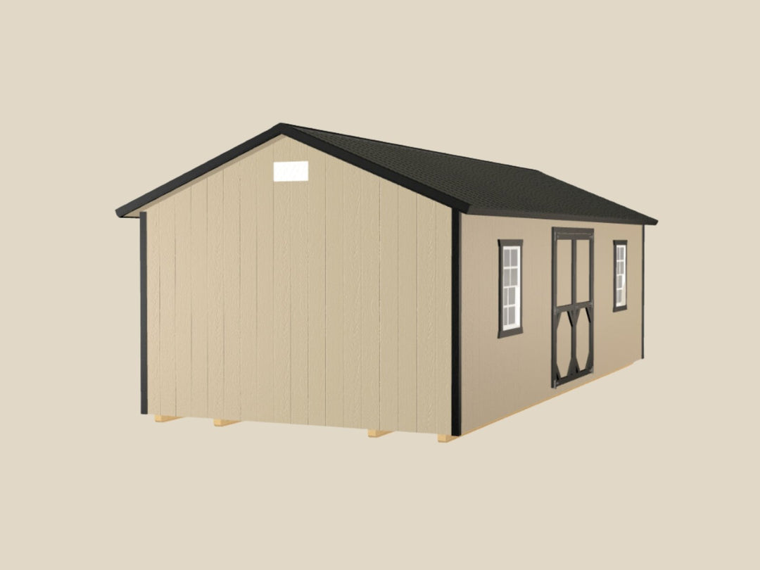 12x28 Deluxe A-Frame Stock #AADSH26229023 - Homestead Buildings & Sheds
