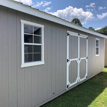12x28 Deluxe A-Frame Stock #AADSH26229123 - Homestead Buildings & Sheds