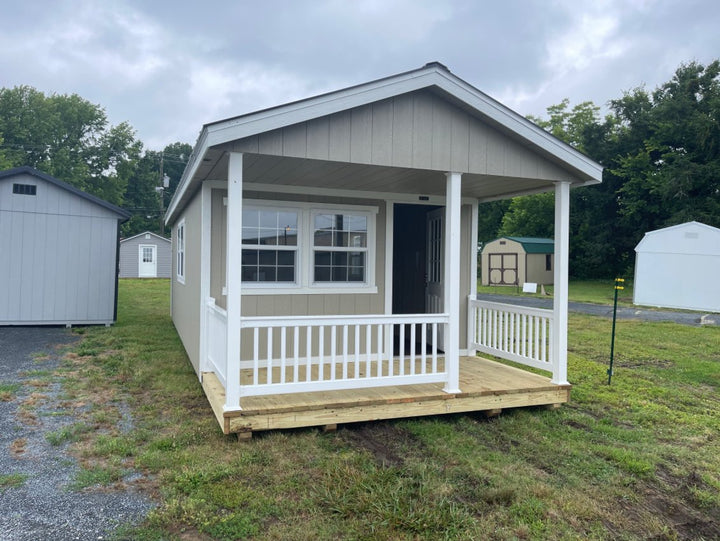 12x32 Finished Cottage Cabin with Electrical Stock #NC26069323 - Homestead Buildings & Sheds