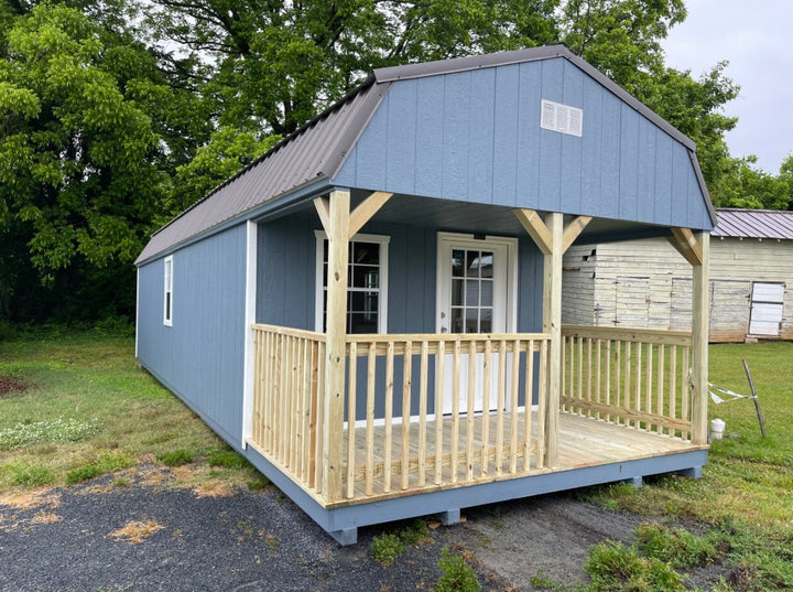 12x36 Deluxe High Barn Cabin Stock #SBH25777923 - Homestead Buildings & Sheds