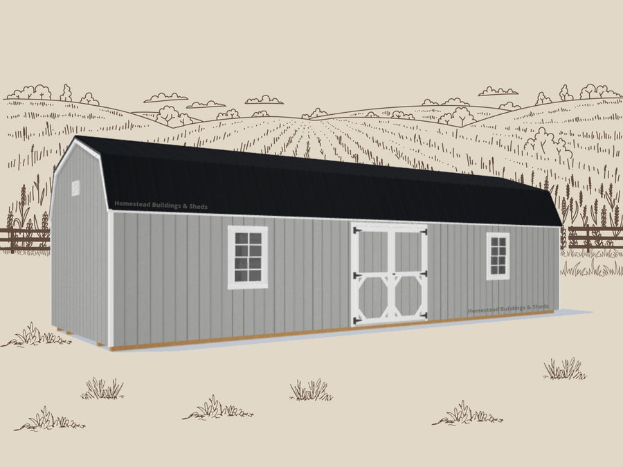 12x36 Deluxe High Barn: Custom Order - Homestead Buildings & Sheds