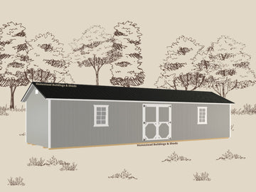 12x40 Deluxe A-Frame: Custom Order - Homestead Buildings & Sheds