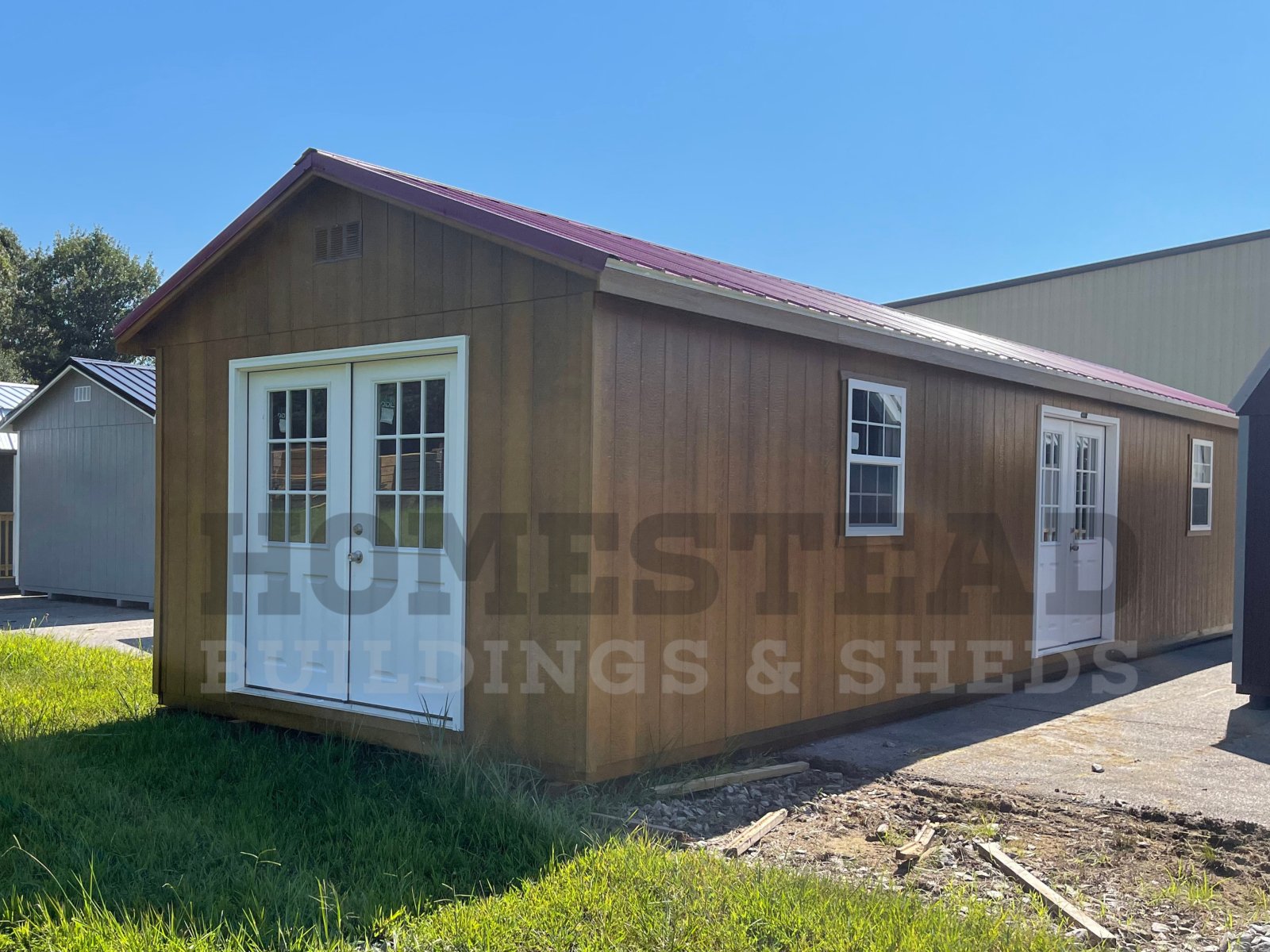 Homestead Buildings 12x44 Deluxe A-Frame Building Design #8 – Homestead Buildings & Sheds