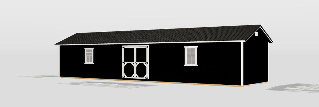 12x44 Deluxe A-Frame: Custom Order - Homestead Buildings & Sheds
