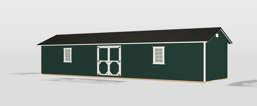 12x44 Deluxe A-Frame: Custom Order - Homestead Buildings & Sheds