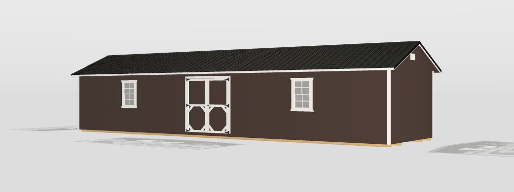 12x48 Deluxe A-Frame: Custom Order - Homestead Buildings & Sheds