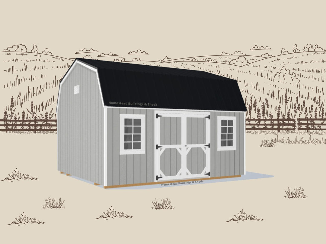 14x16 Deluxe High Barn: Custom Order - Homestead Buildings & Sheds