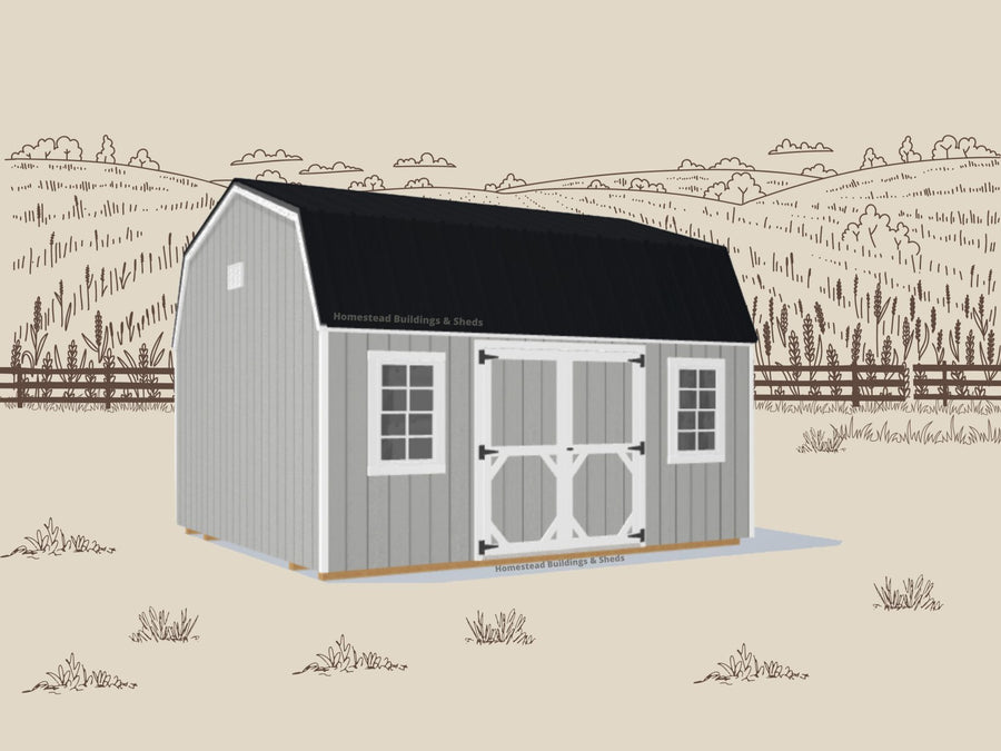 14x16 Deluxe High Barn: Custom Order - Homestead Buildings & Sheds