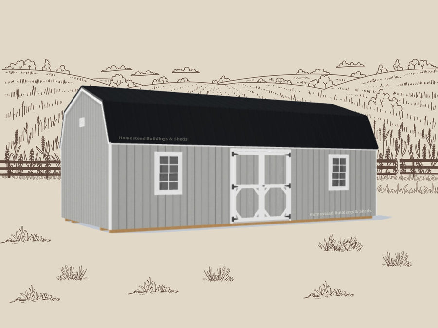 14x28 Deluxe High Barn: Custom Order - Homestead Buildings & Sheds