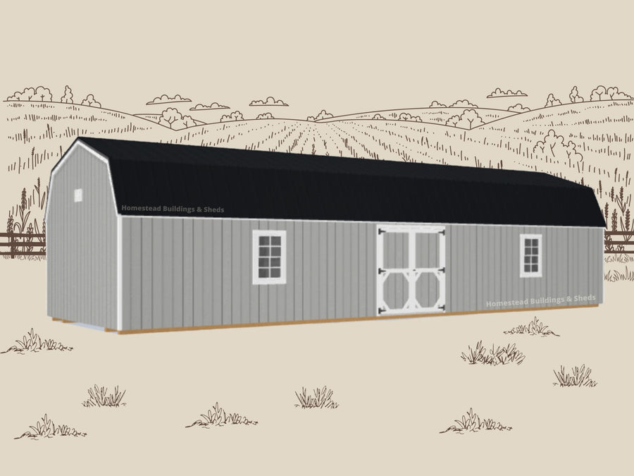 14x44 Deluxe High Barn: Custom Order - Homestead Buildings & Sheds