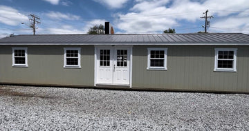 14x48 Finished Cottage with Electrical Stock #NC26069023 - Homestead Buildings & Sheds