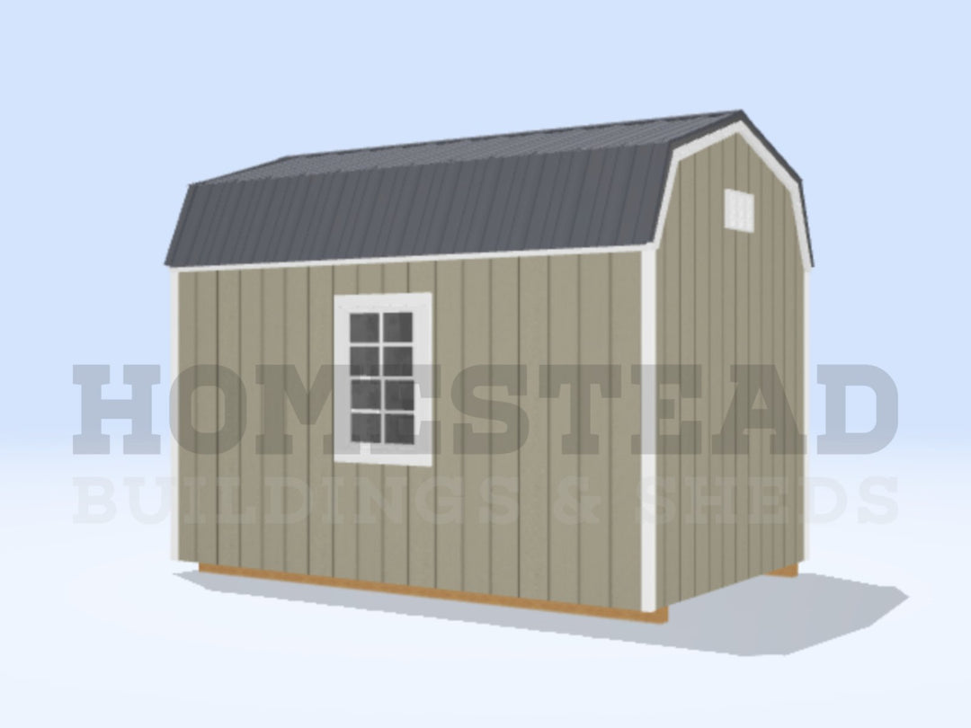 8x12 Deluxe High Barn Stock #AABH26294523 - Homestead Buildings & Sheds