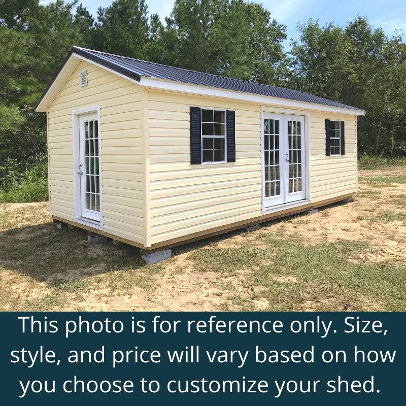 DESIGN YOUR OWN: Deluxe Vinyl A-Frame Building - Homestead Buildings & Sheds
