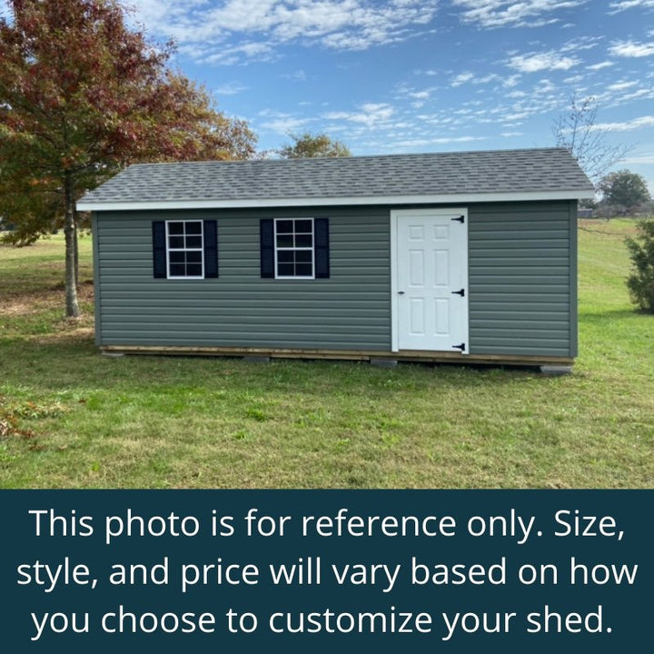 DESIGN YOUR OWN: Deluxe Vinyl A-Frame Building - Homestead Buildings & Sheds
