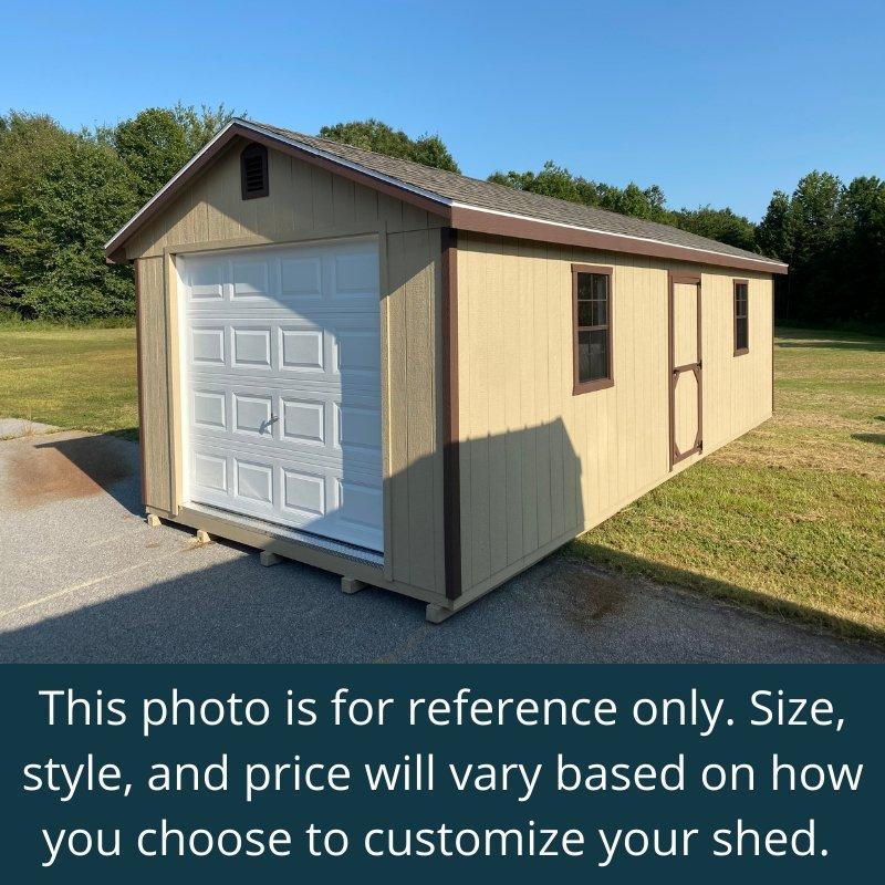 DESIGN YOUR OWN: Heavy Duty Deluxe A-Frame Garage - Homestead Buildings & Sheds