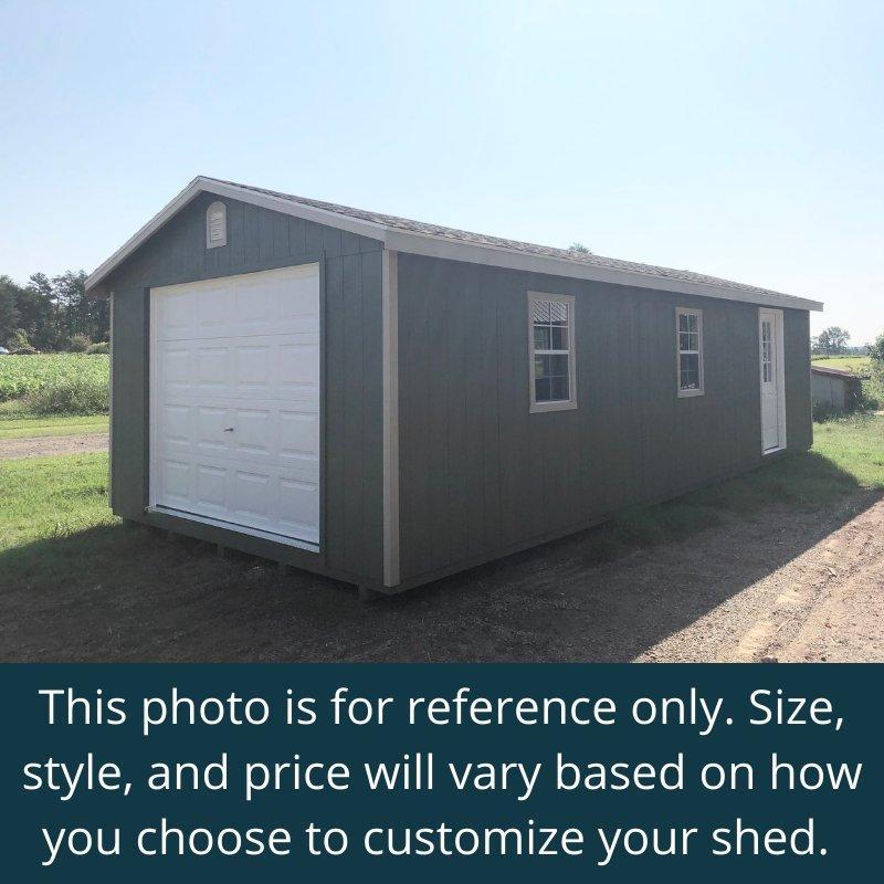 DESIGN YOUR OWN: Heavy Duty Deluxe A-Frame Garage - Homestead Buildings & Sheds