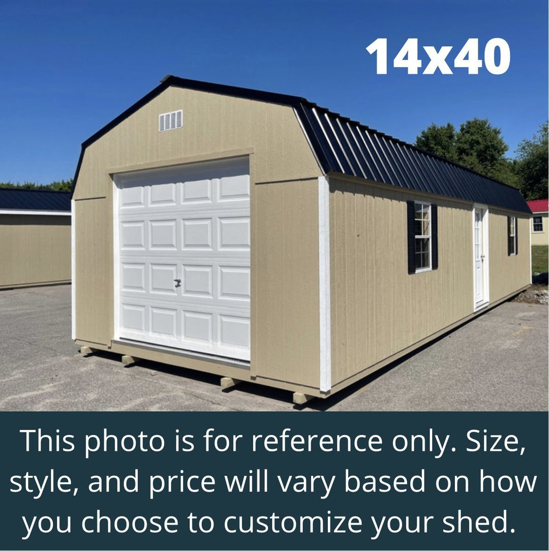 DESIGN YOUR OWN: Heavy Duty Deluxe High Barn Garage - Homestead Buildings & Sheds