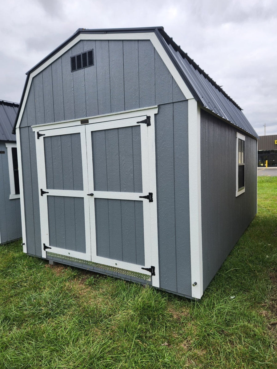 OHIO: 10x16 Deluxe High Barn Garage Stock #OH26447523 - Homestead Buildings & Sheds