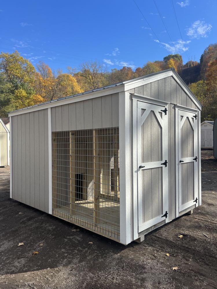 OHIO: 8x12 Dog Kennel Stock #OH26244523 - Homestead Buildings & Sheds