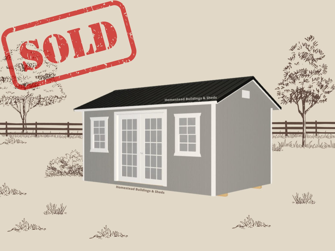 SOLD: 10x16 Deluxe A-Frame Style #PDH26044923 - Homestead Buildings & Sheds