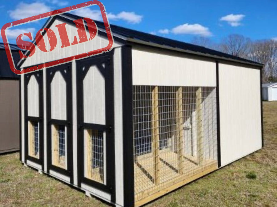 SOLD 12x16 Dog Kennel Style #NC25943523 - Homestead Buildings & Sheds